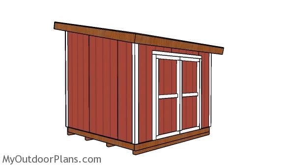 10x10 Lean to shed plans