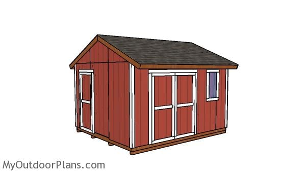 12x14 Gable Shed Plans