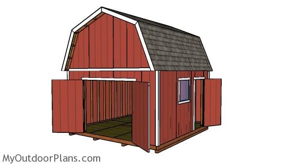 14x14 Barn Shed Plans