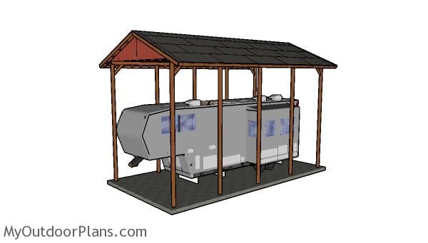 20x40 RV Carport Plans