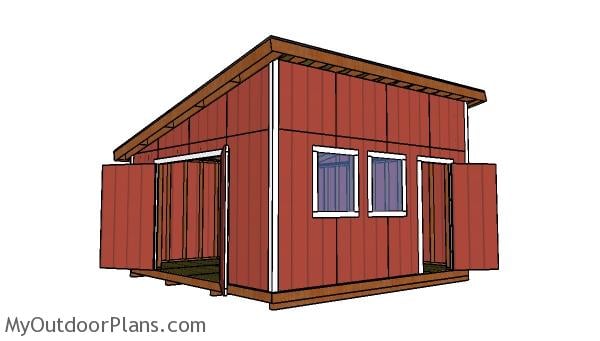 How to build a 16x16 lean to shed