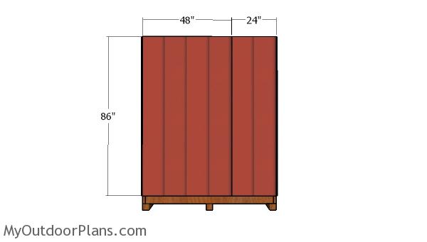 Side wall siding panels