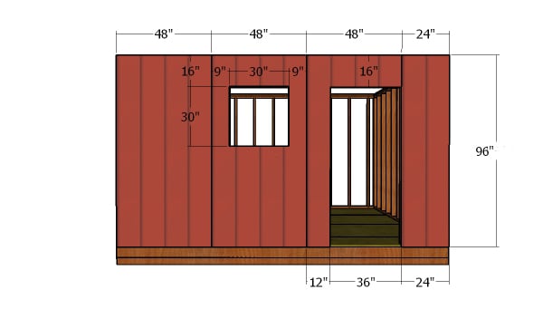 Side-wall-with-door-siding-panels
