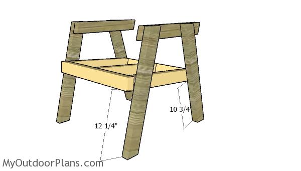 Assembling the chair frame