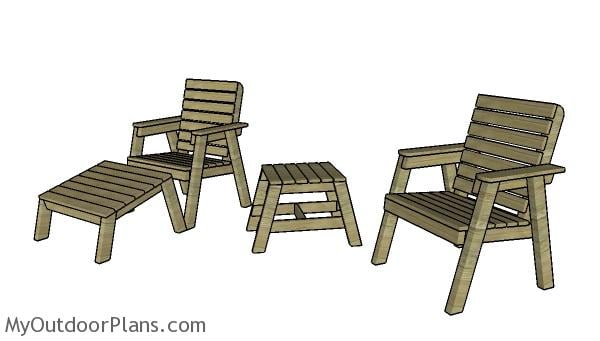 Modern garden chair plans