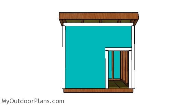 XXL Dog House Plans - Front view