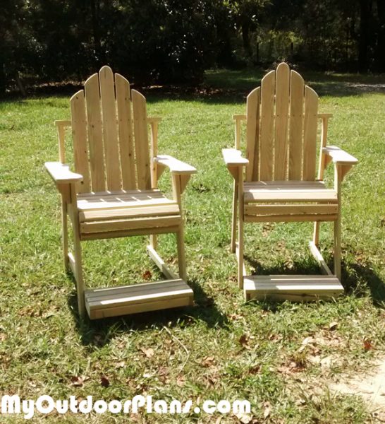 DIY High Adirondack Chair MyOutdoorPlans Free 