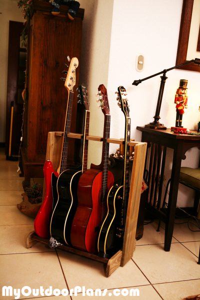 DIY Basic Multi-Guitar Stand MyOutdoorPlans Free 