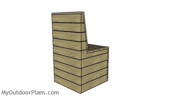 Modern Outdoor Chair Plans - Back view