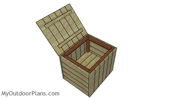 Modern Outdoor Side Table with Storage Plans 
