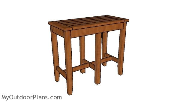 Bar stool bench plans