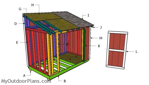 6x12 Lean to Shed Roof Plans | MyOutdoorPlans | Free ...