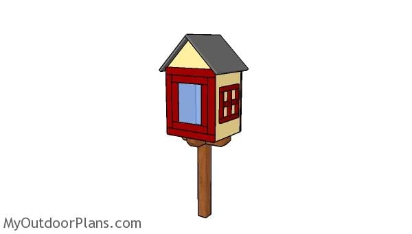 Little free library house plans