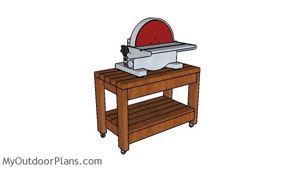 Rolling benchtop tool stand plans