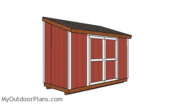 6x12 Lean to Shed Plans