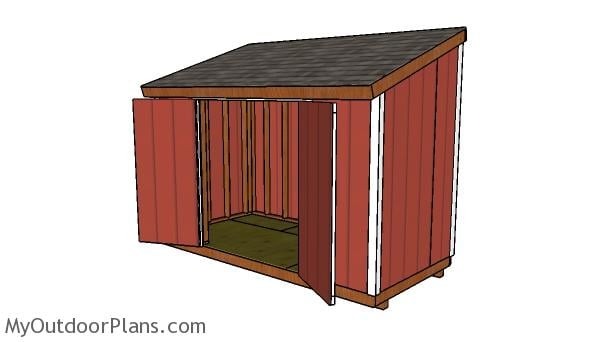 How to build a 6x12 shed with a lean to roof