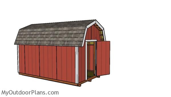 How to build a 8x14 gambrel shed