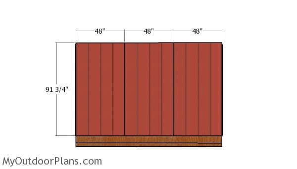 Side wall siding sheets