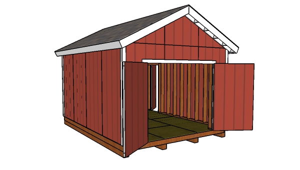 12x16 Shed with 2x6 Studs - Free Plans