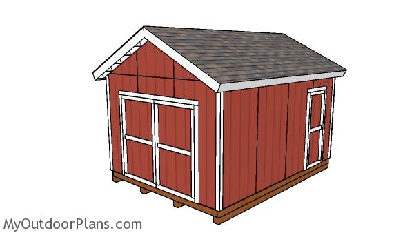 12x16 Shed with 2x6 Studs Plans