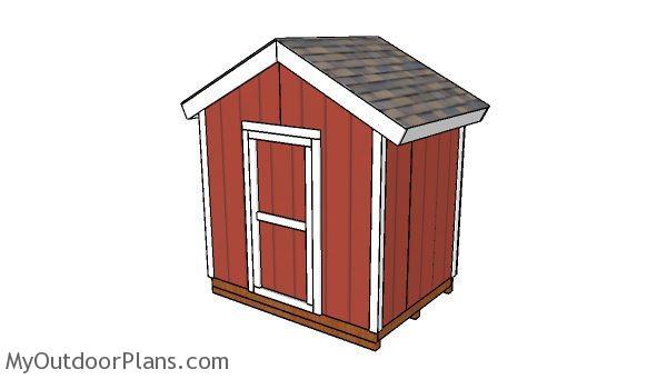 8x6 Gable Shed Plans | MyOutdoorPlans | Free Woodworking 