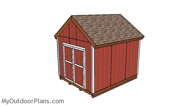10x12 shed with front doors plans