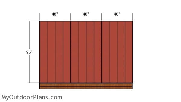 Plain side wall siding sheets