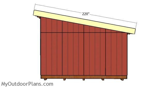 How to build a slant roof shed