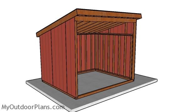 10x12 Run In Horse Shelter Plans
