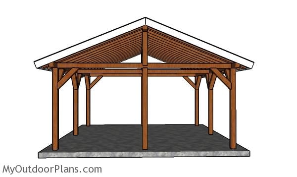 18x18 picnic shelter plans