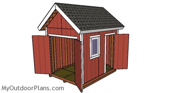 Building a 8x10 shed with 2x6 studs