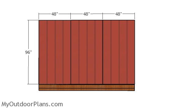 Plain side wall siding