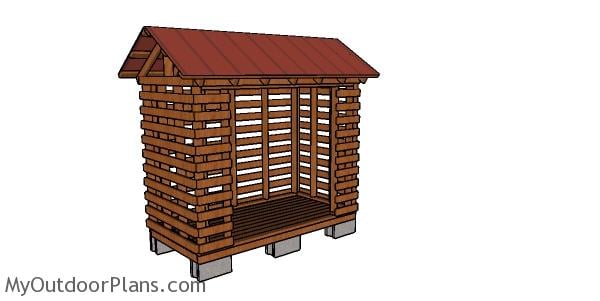 2x4 Firewood Shed Plans