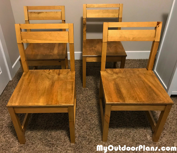 DIY Modern Angle Kitchen Chairs MyOutdoorPlans