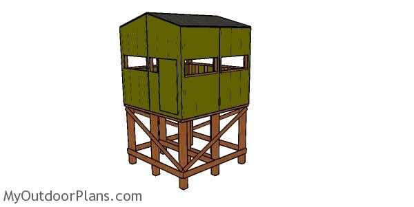 Elevated 8x8 Deer Stand Plans
