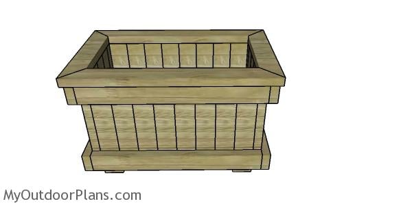 Planter box from 2x4 lumber plans
