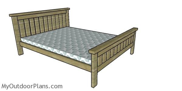 2x4 Full size Bed Plans