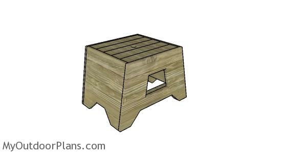 2x4 Outdoor Side Table Plans