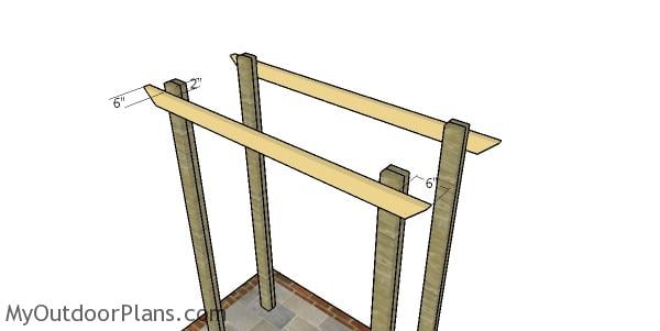 Fitting the support beams