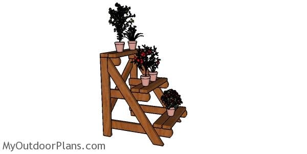 How to build a 2x4 Plant Stand Plans