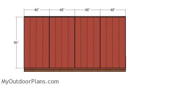 Plain side wall siding sheets