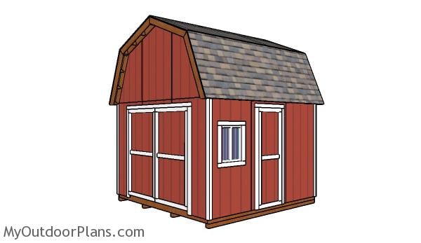 12x12 Gambrel Shed - Free DIY Plans