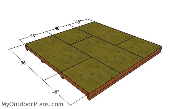 Floor sheets - 12x12 shed plans