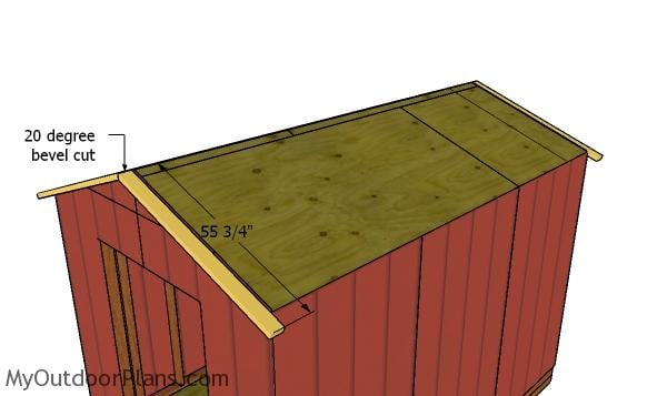 Front and Back roof overhangs - 8x12 Gable Shed