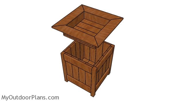 How to build a planter box with storage
