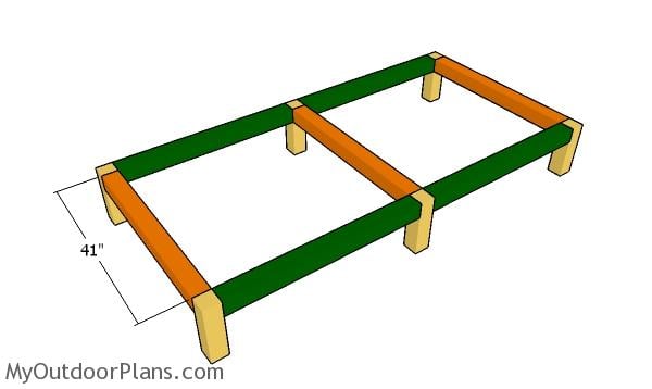 Assembling the floor frame