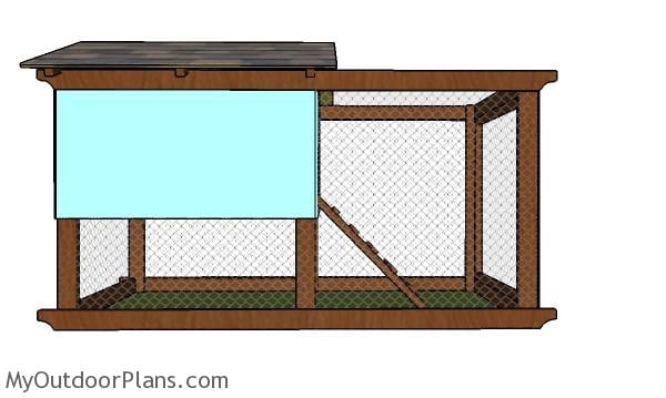 Chicken tractor plans - side view