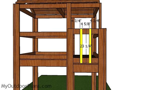Balusters for kids fort