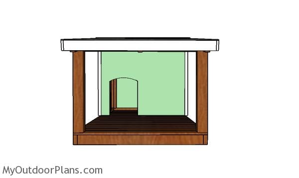 Dog house plans with porch