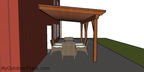 Patio Cover Plans - side view